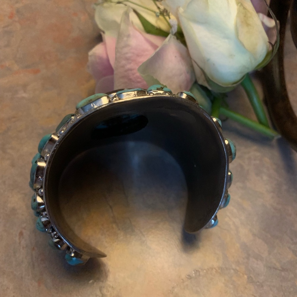 Huge Turquoise Statement Bracelet - image 2